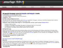Tablet Screenshot of camouflage1984.de